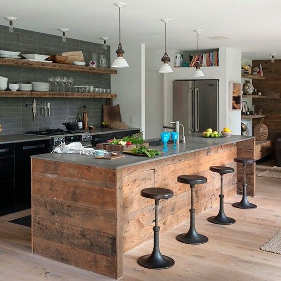 Rustic Kitchen Island