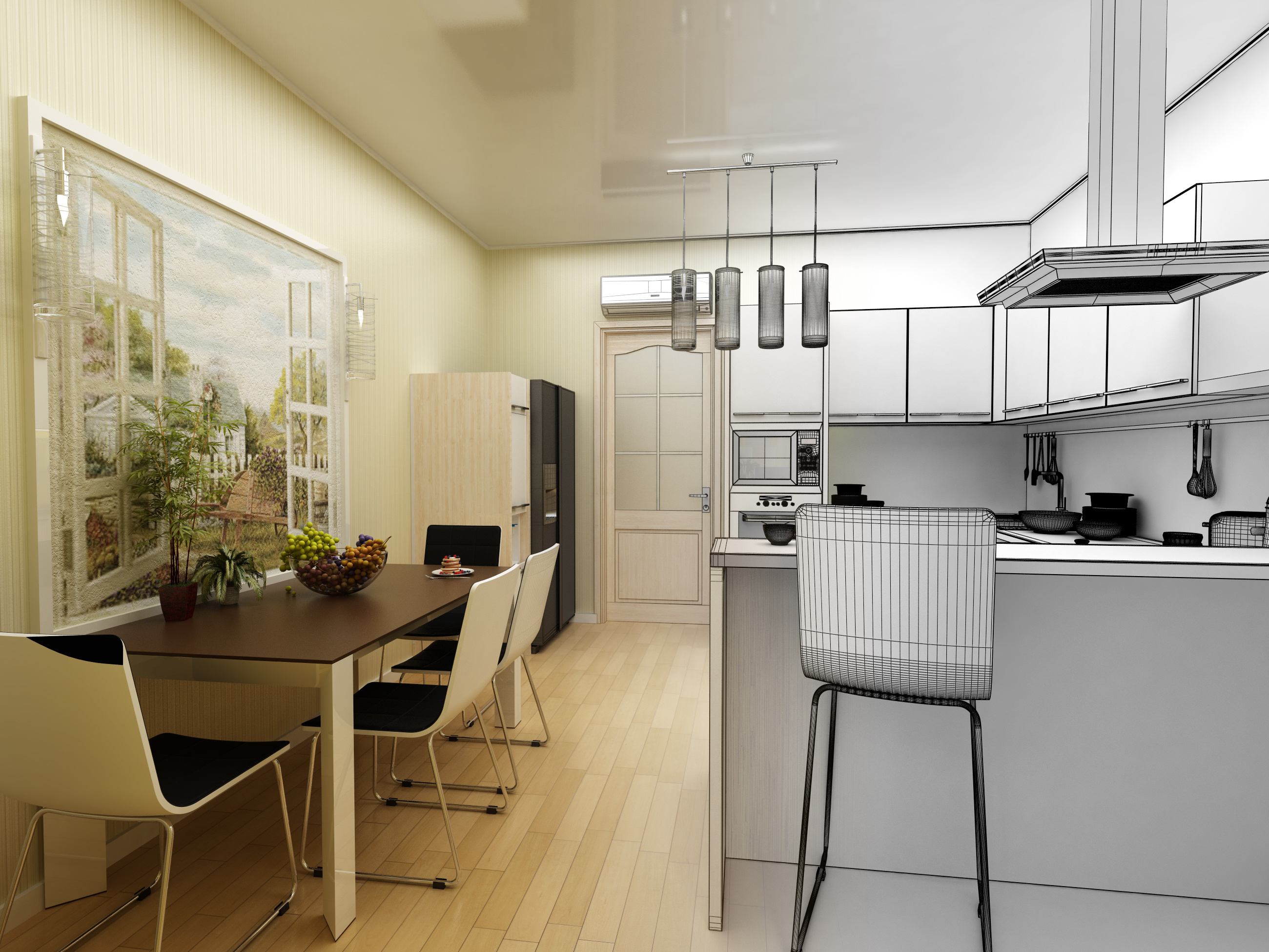 3-d kitchen design